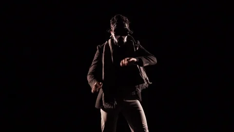 Dance art mask dubstep Video stock 89627092