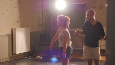 The dance audition 스톡 동영상 73478740