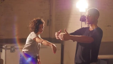 The dance audition 스톡 동영상 73478781