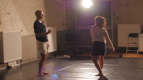 The dance audition 스톡 동영상 73478881