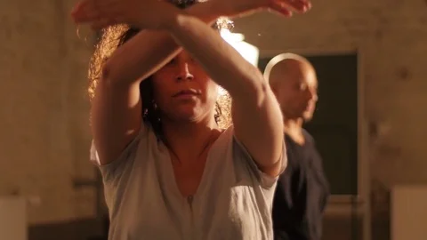 The dance audition 스톡 동영상 73483133