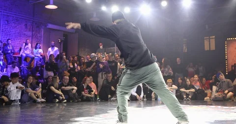 Dance Battle - Dancer Performing Modern Street Dance Stock Footage 109994489