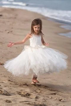 Dance on the beach Foto stock