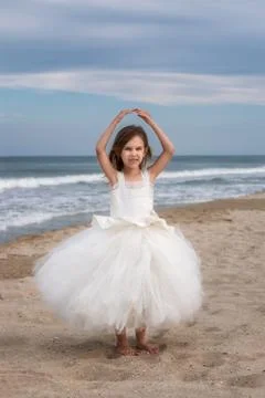 Dance on the beach 스톡 사진