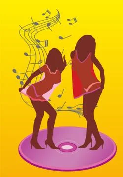 DANCE THE BODY Stockillustratie