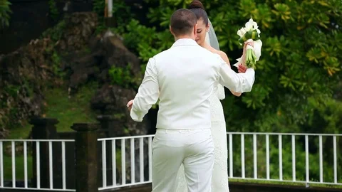 Dance bride and groom Stock Footage 71633167