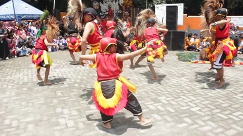 The dance is called Bujang Ganong Stock Footage 236221966