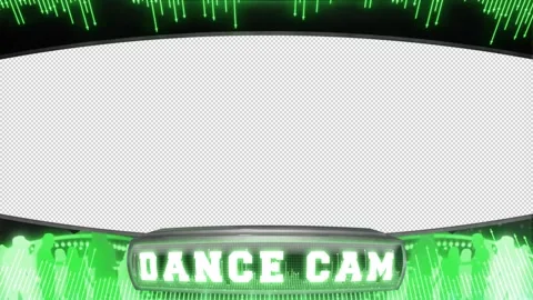 Dance Cam looping animation with alpha for usage over camera footage. Stock Footage 297088869