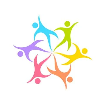 Dance Circle Geometrical Form Symbol Design Stock Illustration