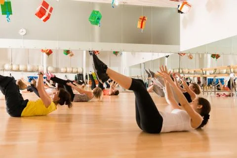 Dance class for women Stock Photos