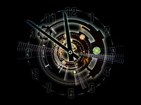 Dance of Clockwork Stock Illustration