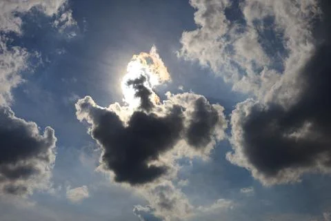 Dance of the clouds Stock Photos