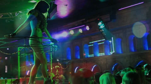 Dance club. Sequence Stock Footage