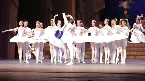 Dance company performs in theater dance festival Stock Footage 42080093