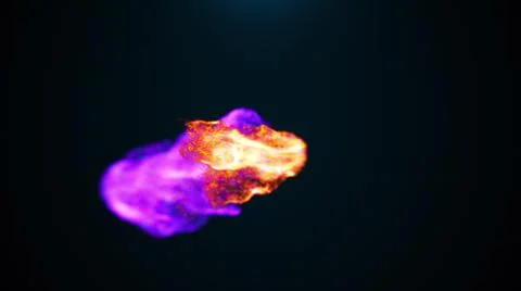 Dance of concentrated colored particles, computer generated. 3d rendering Stock Illustration