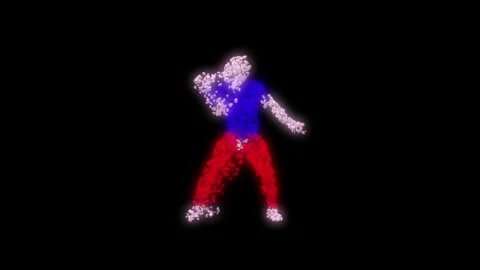 Dance cubes static guy1 Stock Footage 340282534