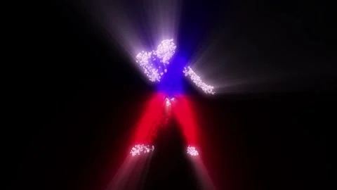 Dance cubes static guy2 Stock Footage 340282532
