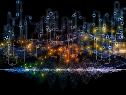 Dance of Data Transfers 스톡 일러스트