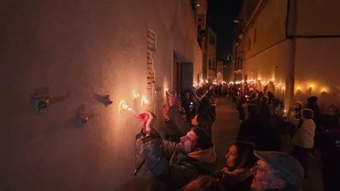 Dance of death or Danca de la Mort during Holy Week in Verges, Spain 動画素材 296688652