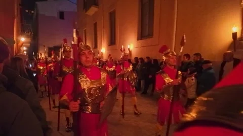 Dance of death or Danca de la Mort during Holy Week in Verges, Spain 動画素材 296688946