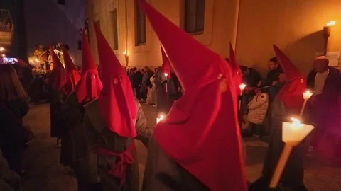 Dance of death or Danca de la Mort during Holy Week in Verges, Spain 動画素材 296689178