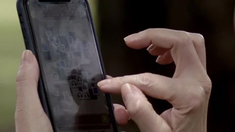 Dance of digits, swift and keen, the magic of the mobile touchscreen Stock Footage 298344653