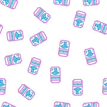 Dance dress ticket vector seamless pattern Stockillustratie