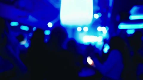 Dance Ecstasy: Surrender to the Defocused Magic of a Neon-lit Party, Where Every Stock Footage 275158715