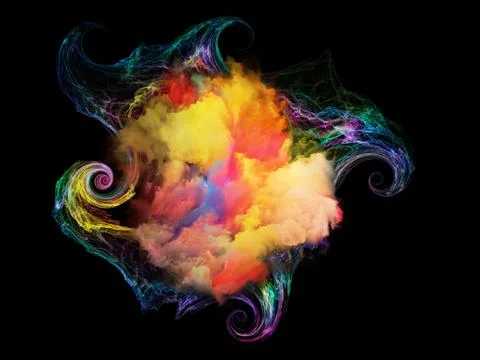 Dance of Elements Stock Illustration