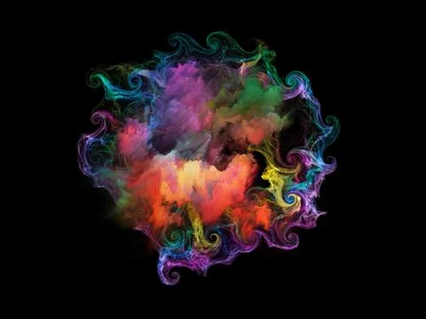 Dance of Elements Stock Illustration