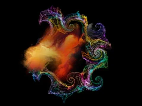 Dance of Elements Stock Illustration