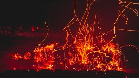 Dance of Embers Stock Photos