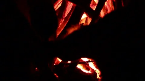 Dance by the fire Stock Footage 251958851