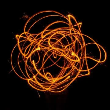 Dance of fire Stock Photos