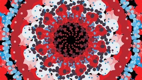 Dance of flashing particles. VJ background. Stock Footage 83348844