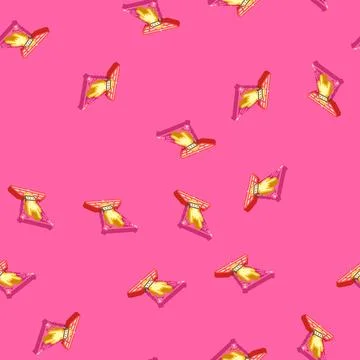 Dance floor disco party isometric icon seamless pattern Stock Illustration