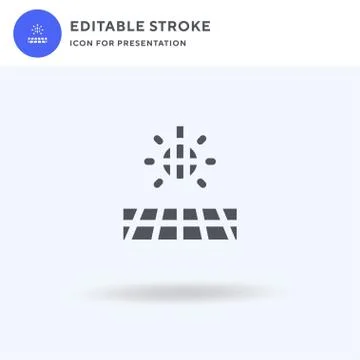 Dance Floor icon vector, filled flat sign, solid pictogram isolated on white, Illustrazione stock