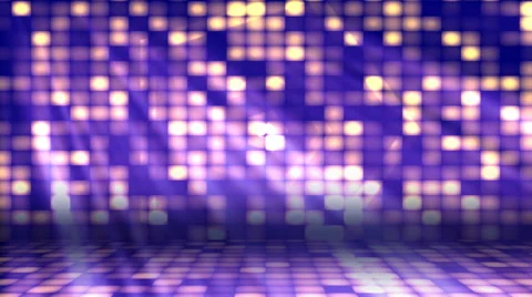 Dance Floor Lights 2-Loopable Bckground Stock Footage 52357652
