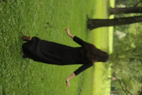 Dance in the forest Foto stock