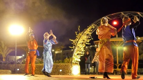 Dance of Four People Stock Footage 86871137