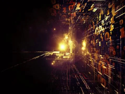 Dance of Fractal Realms Illustrazione stock