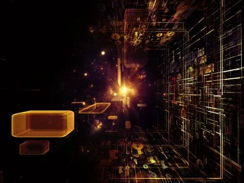 Dance of Fractal Realms Illustrazione stock