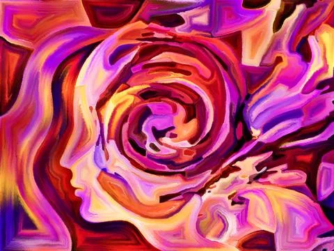 Dance of Fragmentation Stock Illustration