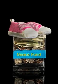 Dance fund jar. Stock Photos