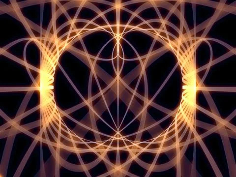 Dance of Grid Lines Stock Illustration