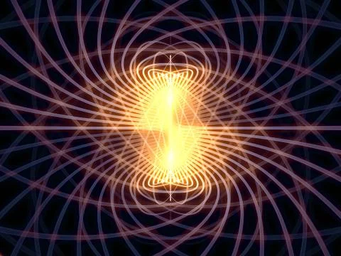 Dance of Grid Lines Stock Illustration