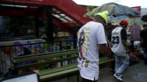 Dance Group Performing In Comuna 13 Medellin Colombia Stock Footage 207753286
