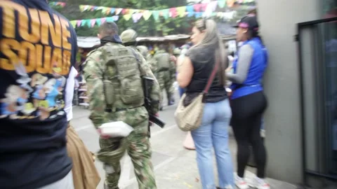 Dance Group Performing In Comuna 13 Medellin Colombia Stock Footage 207753453