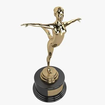 Dance Gymnast Trophy 3D Model