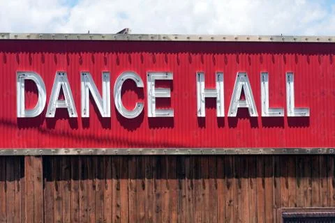 Dance hall sign Stock Photos